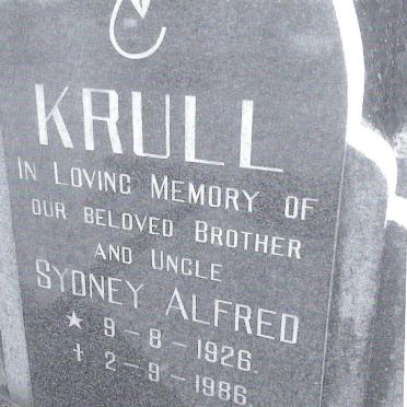 KRULL Sydney Alfred 1926-1986