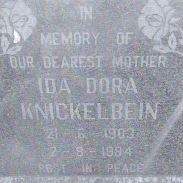 KNICKELBEIN Ida Dora 1903-1984