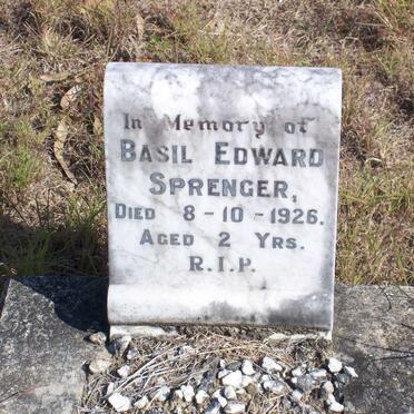 SPRENGER Basil Edward -1926