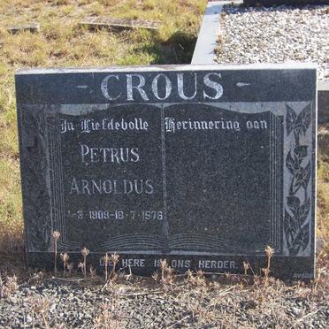 CROUS Petrus Arnoldus 1909-1976
