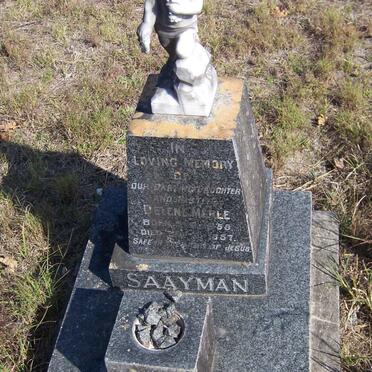 SAAYMAN Delene Merle 1955-1957