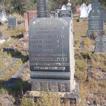 MEIER Nathaniel 1877-1943 &amp; Lydia A.I. SCHMIDT 1886-1952