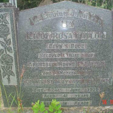 TAYLOR Lilly Rosa nee BODE -1936