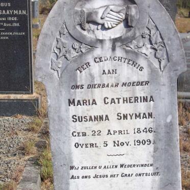 SNYMAN Maria Catherina Susanna 1846-1909