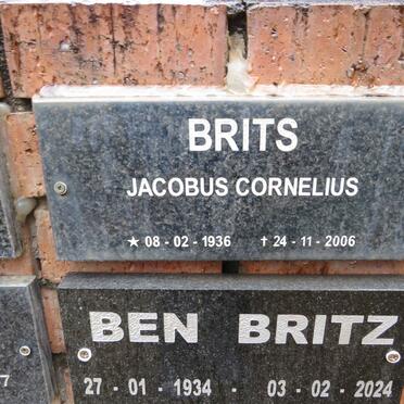 BRITS Jacobus Cornelius 1936-2006 