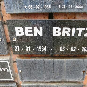 BRITZ Ben 1934-2024