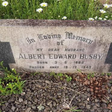 BUSBY Albert Edward 1885-1949
