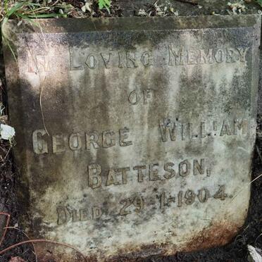 BATTESON George William -1904