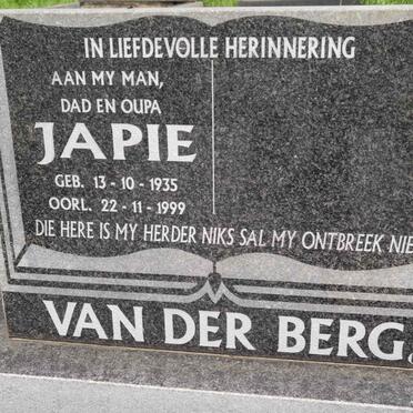 BERG Japie, van der 1935-1999