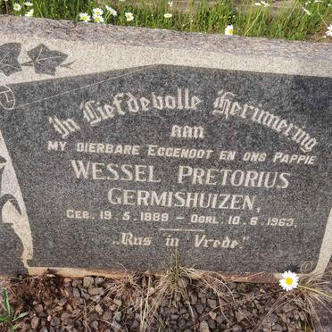 GERMISHUIZEN Wessel Pretorius 1889-1963