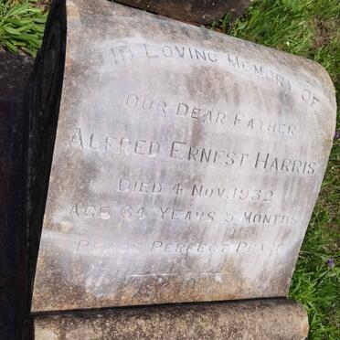 HARRIS Alfred Ernest -1932