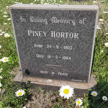 HORTOR Piney 1903-1984