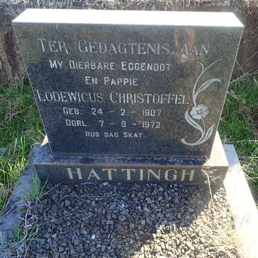 HATTINGH Lodewicus Christoffel 1907-1972