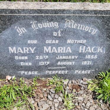 HACK Mary Maria 1855-1921