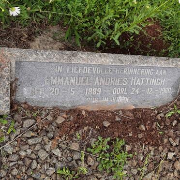 HATTINGH Emmanuel Andries 1889-1960