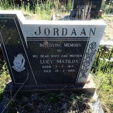 JORDAAN Lucy Matilda 1917-1968