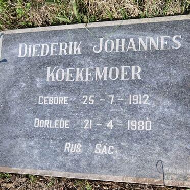 KOEKEMOER Diederik Johannes 1912-1980