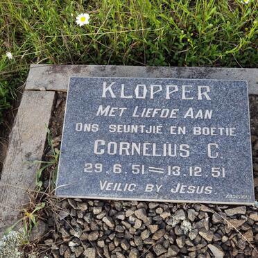 KLOPPER Cornelius C. 1951-1951
