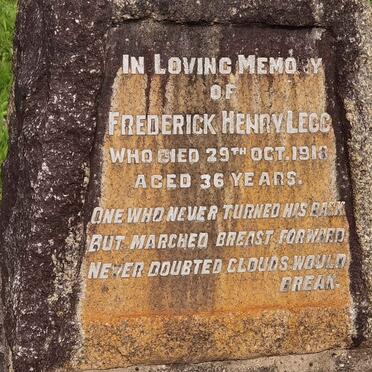 LEGG Frederick Henry -1918