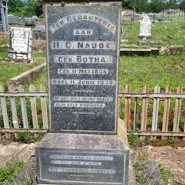 NAUDE H.C. nee BOTHA 1858-1930