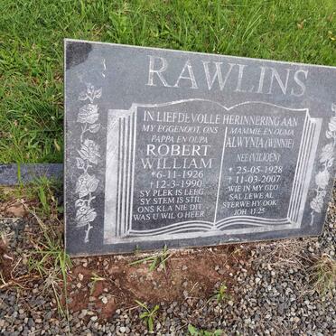 RAWLINS Robert William 1926-1990 &amp; Alwynia VILJOEN 1928-2007