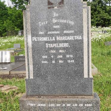STAPELBERG Petronella Margaretha nee NEL 1876-1949