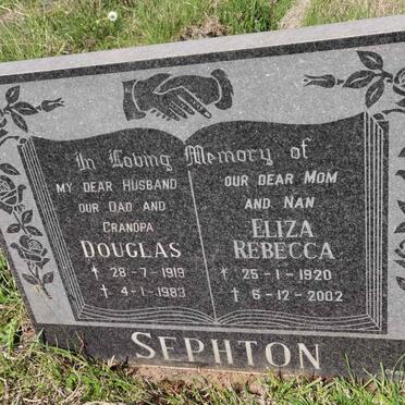SEPHTON Douglas 1919-1983 &amp; Eliza Rebecca 1920-2002