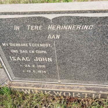 WINKWORTH Isaac John 1916-1974