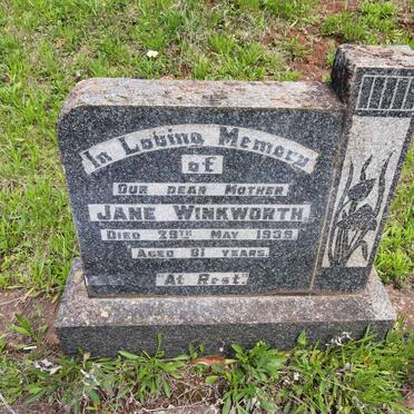 WINKWORTH Jane -1939