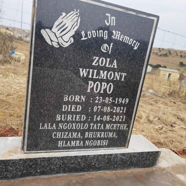 POPO Zola Wilmont 1949-2021