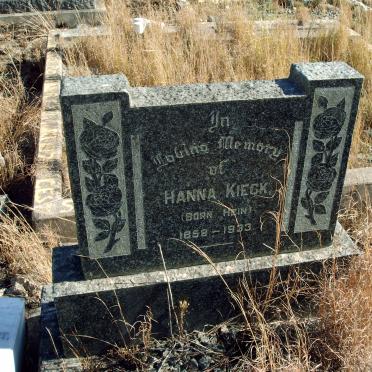 KIECK Hanna nee HEIN 1858-1933