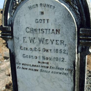 WEYER Christian F.W. 1852-1912