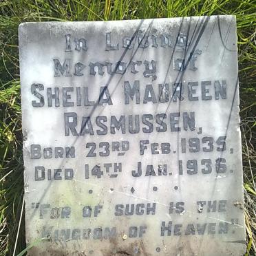 RASMUSSEN Sheila Maureen 1935-1936