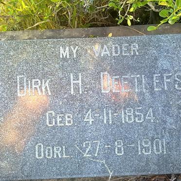 DEETLEFS Dirk H. 1854-1901