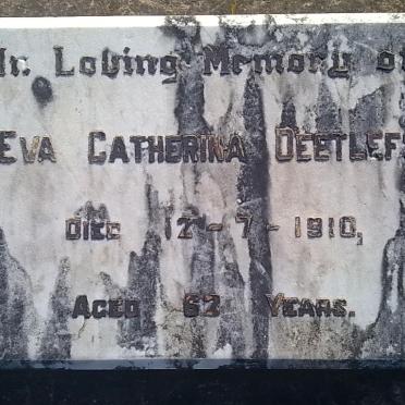 DEETLEFS Eva Catherina -1910