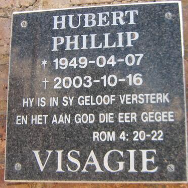 VISAGIE Hubert Phillip 1949-2003