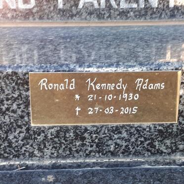 ADAMS Ronald Kennedy 1930-2015 :: ADAMS Charles Henry 1962-1994