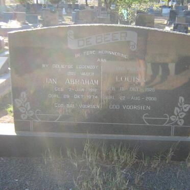 BEER Jan Abraham, de 1919-1974 &amp; Louisa 1928-2008 :: DE BEER Baba -1958