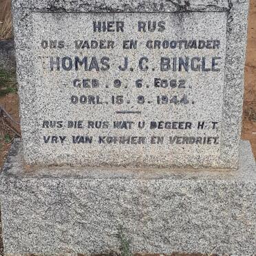 BINGLE Thomas J.C. 1862-1944