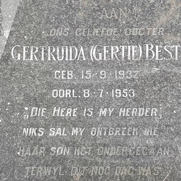 BESTER Gertruida 1932-1953