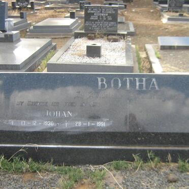 BOTHA Johan 1930-1991