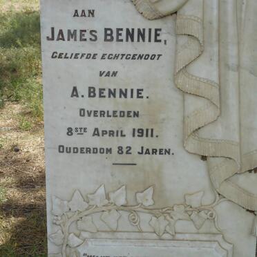 BENNIE James -1911 &amp; Anna Susanna PIENAAR 1839-1938
