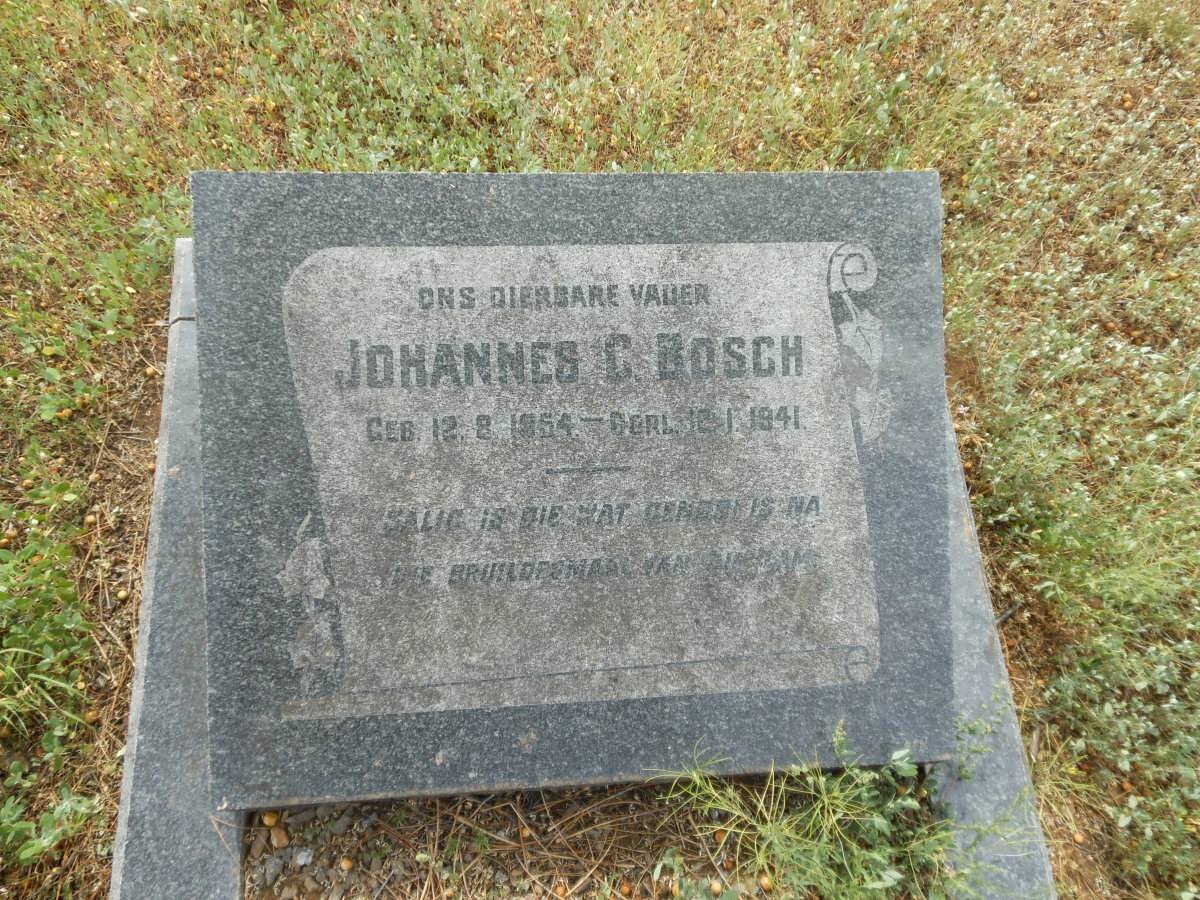 BOSCH Johannes C. 1854-1941