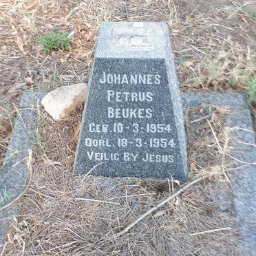 BEUKES Johannes Petrus 1954-1954