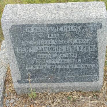 BOOYZEN Gert Jacobus 1870-1951