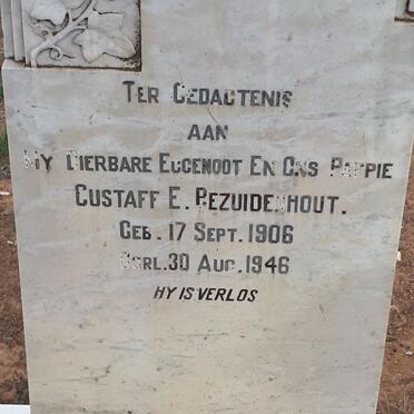 BEZUIDENHOUT Gustaff E. 1906-1946