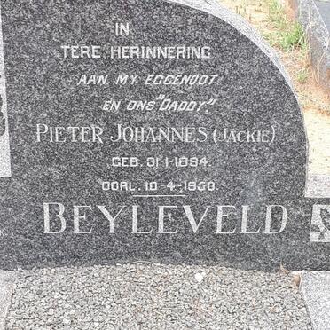 BEYLEVELD Pieter Johannes 1894-1950