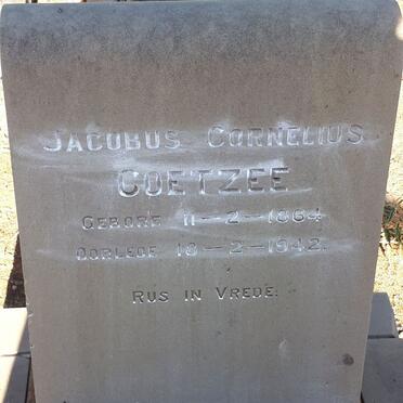 COETZEE Jacobus Cornelius 1864-1942
