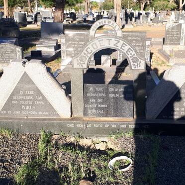 COETZEE Wikus 1907-1978 &amp; Adriana 1910-1989 :: COETZEE Abie 1940-1967