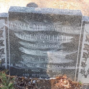 COLLETT Leslie, OWEN 1898-1953 &amp; Anna Catherine LATEGAN 1900-1966 :: OWEN-COLLETT Michael 1945-1971